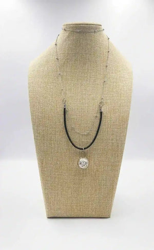 18 karat silver plated copper necklace - ELLY