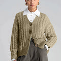 Cardigan Treccia Beige