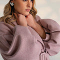 Cappotto Rosa Melange