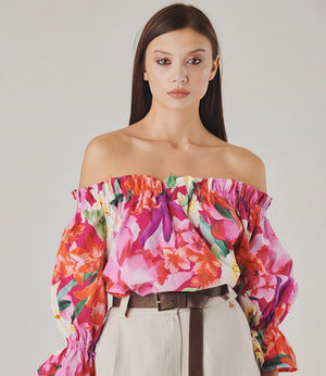 Bella Fiori Sweetheart Off-the-Shoulder Top - ELLY