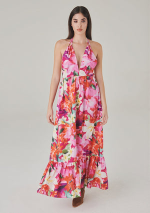 BellaFlora Italian Blooms Midi Dress - ELLY