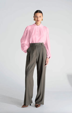 Camicia Plissé Rosa - ELLY