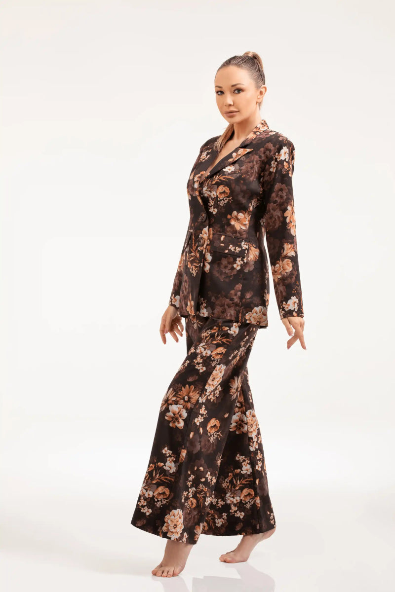 Floral Pinstripe Blazer – ELLY - ELLY