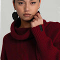 Maglia Oversize Bordeaux - ELLY