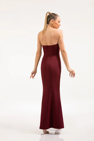 Maroon Maxi Dress – ELLY - ELLY