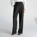 Pantaloni Pinces Gamba Nero - ELLY