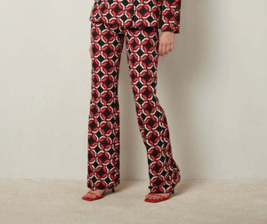 Retro Print Pants - ELLY
