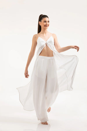 Satin White Two - Piece Set – ELLY - ELLY