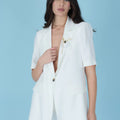 Short Sleeve Tailored Jacket – Panna - ELLY