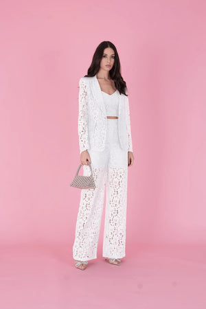 Structured Crop Top – Panna - ELLY