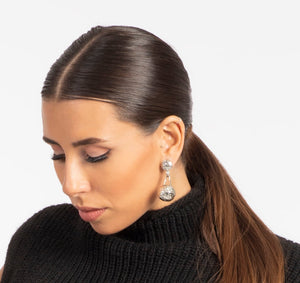 18 karat gold plated copper earrings earrings - ELLY