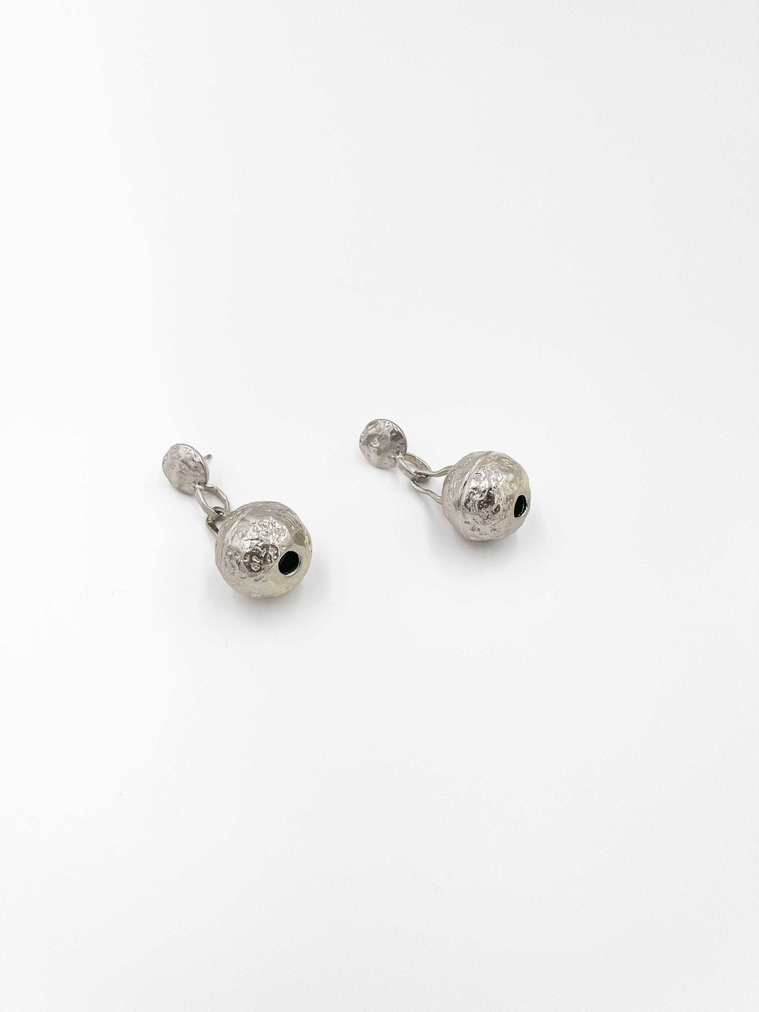18 karat silver plated copper earrings - ELLY