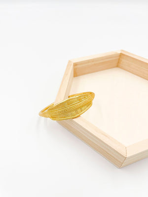 Copper bracelet coated in gold rhodium - ELLY