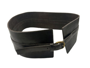 Handmade Leather Belt - Classic Black - ELLY