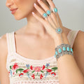 Silver plated brass bracelet - ELLY