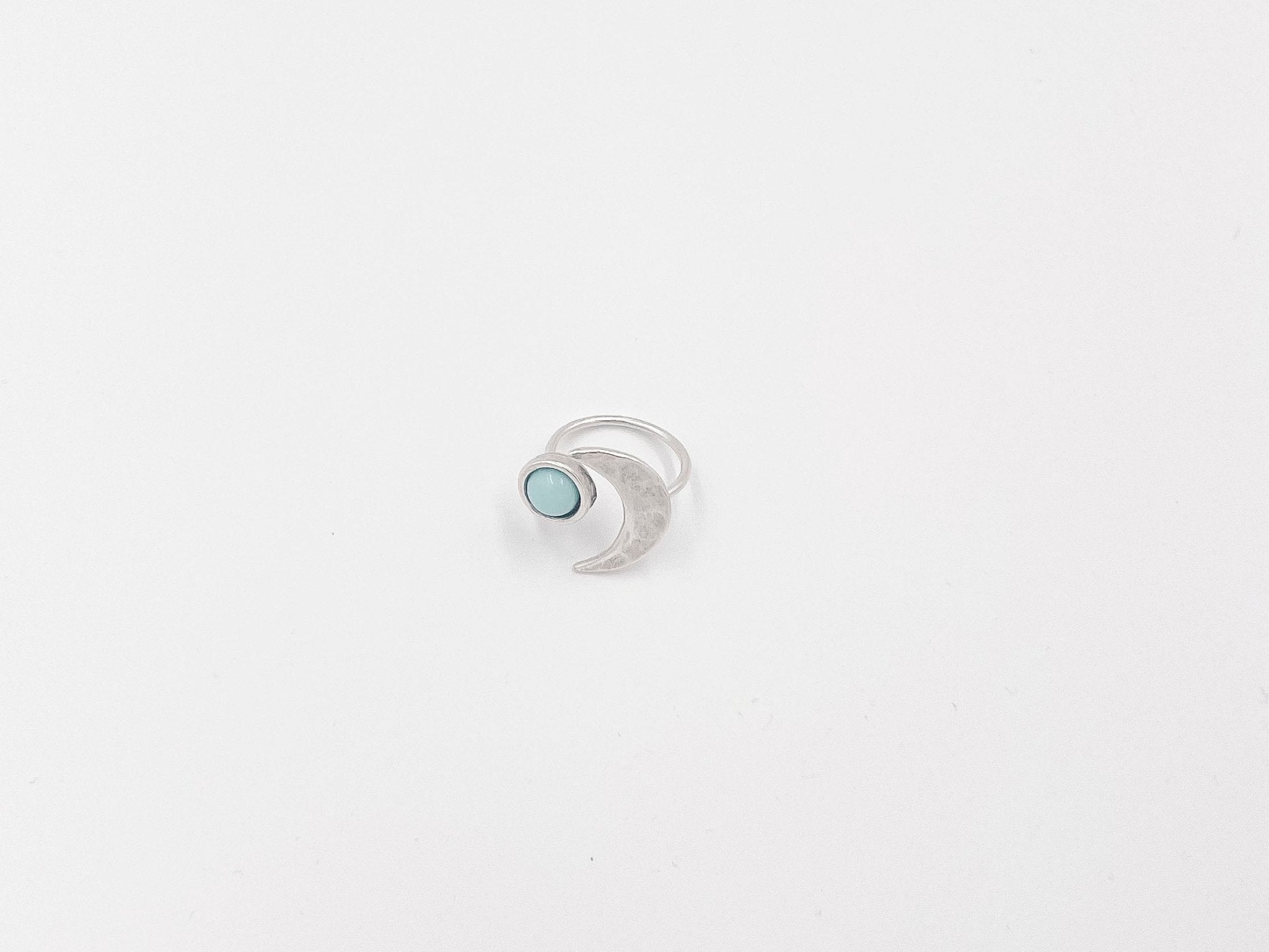 Silver plated brass ring - ELLY