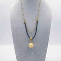 18 karat gold plated copper necklace - ELLY