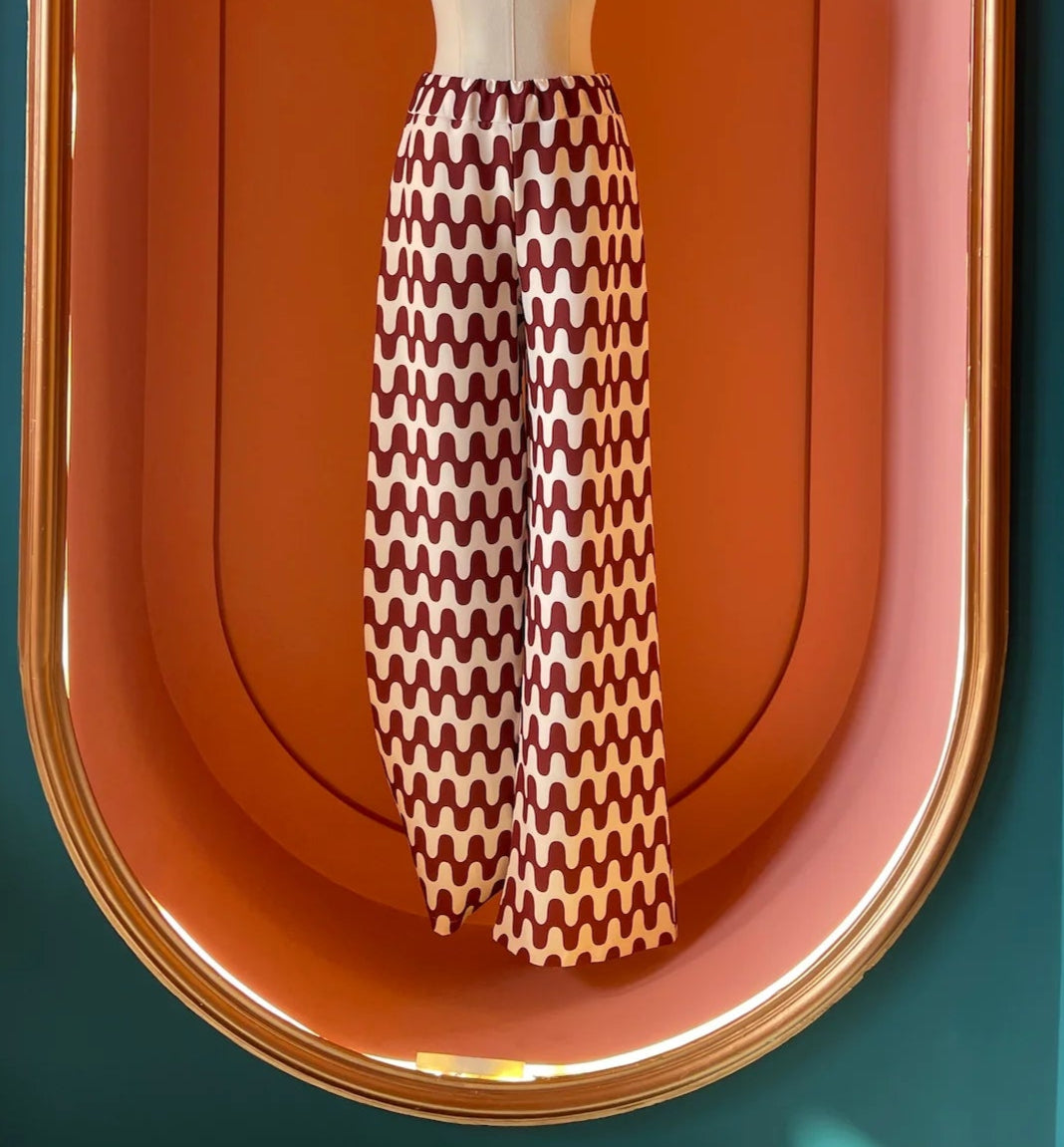 Retro Print Pants