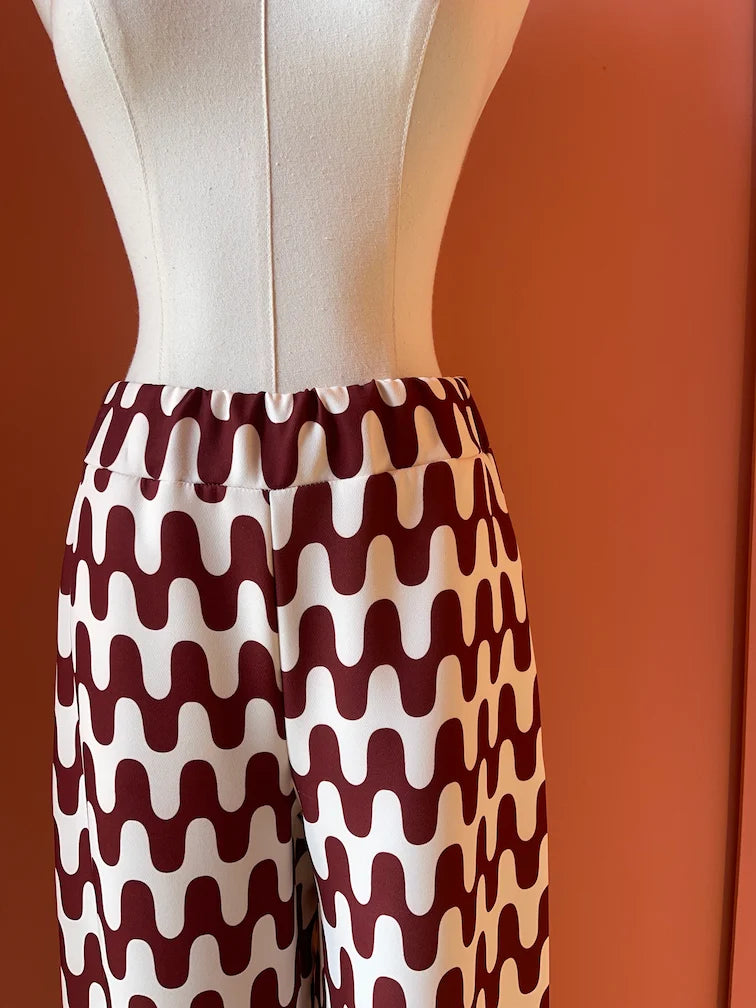 Retro Print Pants