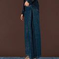 Pantaloni Gamba Larga in Denim