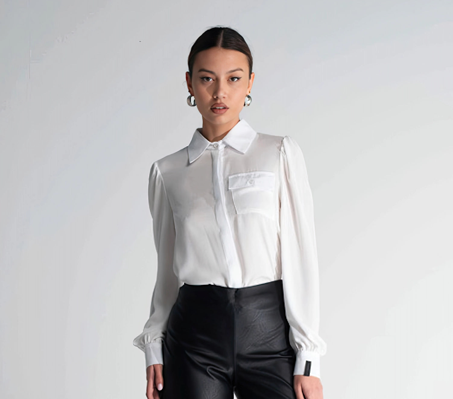 Soft Touch White Pocket Shirt