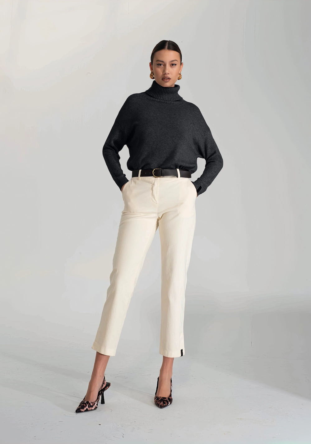 Maglia Collo Alto - Nero
