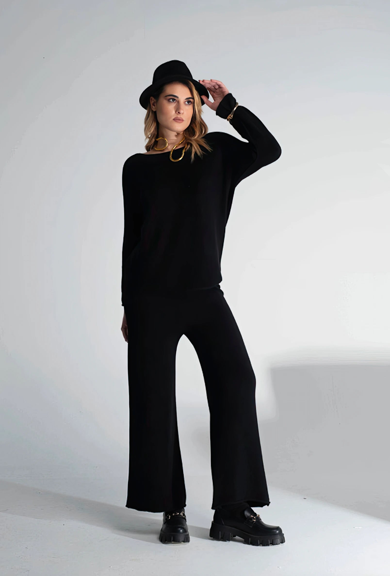 Pantaloni Palazzo Nero