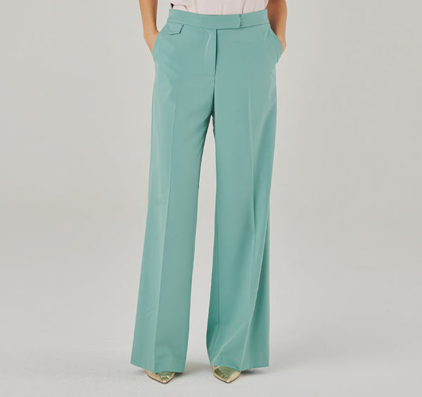 AquaMenta Italian Wide-Leg Pants - ELLY