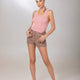 Beige Linen Shorts - ELLY