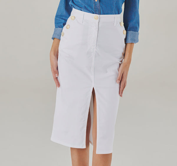 BellaChic Italian Cotton Skirt - ELLY