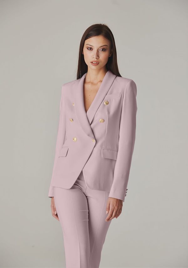 BlushBlossom Italian Luxe Spencer Blazer (Cipria) - ELLY