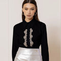 Camicia Elegante in Nero - ELLY