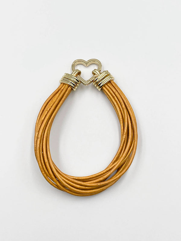 Citrine Leather Bracelet - ELLY