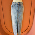 Effortless Denim Maxi Skirt - ELLY