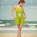 Meadow Breeze Linen Romper - ELLY