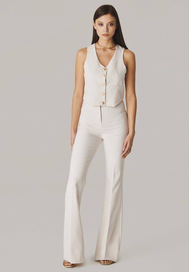 PannaElegance Italian Luxe Straight-Leg Pants - ELLY