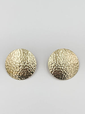 Rhodium coated brass earrings - ELLY