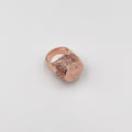Rhodium - Coated Brass Ring - ELLY