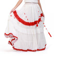 Serene Surplice Embroidered Maxi Skirt - ELLY