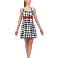 Square Neck Flannel Midi Dress - ELLY