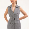 Striped Sleeveless Jacket – ELLY - ELLY