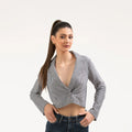 Tailored Crepe Silk Blazer – ELLY - ELLY