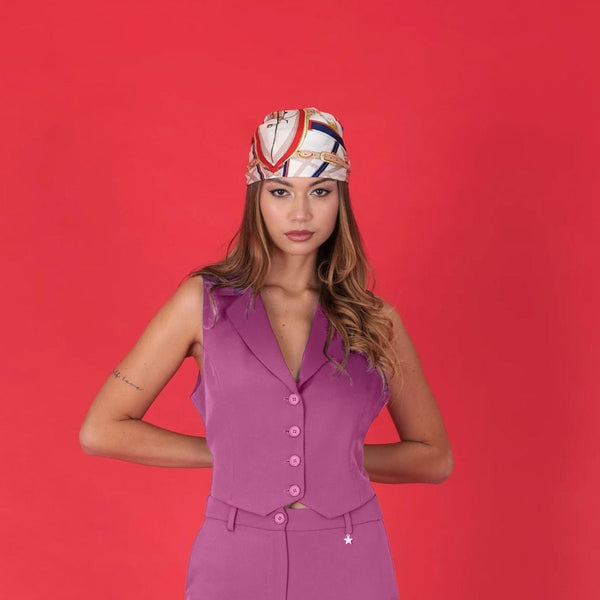 Tailored Open - Back Gilet – MAGENTA - ELLY