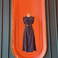 Vintage Denim Split Midi Dress - ELLY