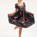 Vintage Floral Square - Neck Dress – ELLY - ELLY