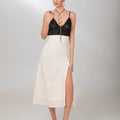 White Midi Skirt - ELLY