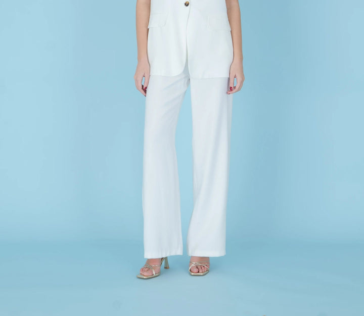 Wide - Leg Tailored Pants – Panna - ELLY