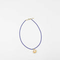 18 karat gold plated necklace featuring beads and a striking Japanese pearl pendant - ELLY