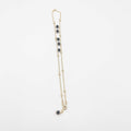 18k gold-plated anklet with crystal ornaments - ELLY
