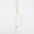 18k gold-plated bracelet with mother of pearl ornaments - ELLY